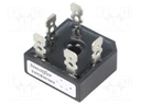 Three-phase bridge rectifier; Urmax: 1.6kV; If: 35A; Ifsm: 420A