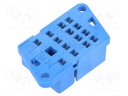 Socket; PIN: 14; 10A; 250VAC; Mounting: on panel; -40÷70°C