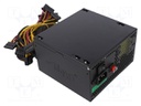 Power supply: computer; 650W; Features: fan 12cm