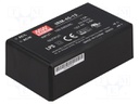 Power supply: switched-mode; modular; 45.6W; 12VDC; 87x52x29.5mm