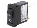 Circuit breaker; Urated: 240VAC; 32VDC; 5A; SPST; Poles: 1; SNAP-IN