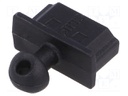 Protection cap; Colour: black; Application: for HDMI sockets