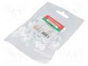 Holder; white; Application: on round cable; 25pcs; with a nail