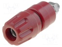 Socket; 4mm banana; red