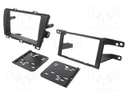 Radio mounting frame; Toyota; 2 DIN; black