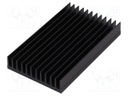 Heatsink: extruded; grilled; black; L: 100mm; W: 59.69mm; H: 15mm