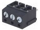 PCB terminal block; angled 90°; 5mm; ways: 3; on PCBs; 2.5mm2; 24A