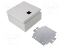 Enclosure: wall mounting; X: 150mm; Y: 150mm; Z: 80mm; E-BOX KX; IP66