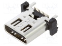 Socket; USB C; on PCBs; SMT; PIN: 24; vertical; USB 3.1; 5A; reel