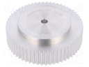 Belt pulley; T5; W: 16mm; whell width: 27mm; Ø: 94.65mm; aluminium