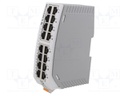 Switch Ethernet; unmanaged; Number of ports: 16; 9÷32VDC; RJ45