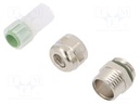 Cable gland; PG7; IP68; Mat: brass; Body plating: nickel