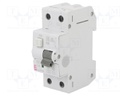 RCBO breaker; Inom: 25A; Ires: 30mA; Poles: 2; 230/400VAC; DIN; IP20