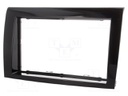 Radio mounting frame; Fiat; 2 DIN; black gloss