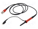 Probe: for oscilloscope; passive; 250MHz; 1MΩ; 1.4ns; 10÷35pF; 1.2m