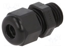 Cable gland; M12; IP68; Mat: polyamide; black; UL94V-0