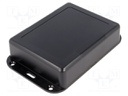 Enclosure: multipurpose; X: 94mm; Y: 120mm; Z: 32mm; ABS; black