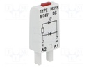 Module protecting; Mounting: socket; Indication: LED; Colour: red
