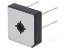 Single-phase bridge rectifier; Urmax: 100V; If: 15A; Ifsm: 300A