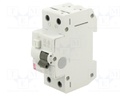 RCBO breaker; Inom: 20A; Ires: 10mA; Poles: 2; 230/400VAC; DIN; IP20