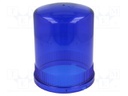 Signallers accessories: cloche; blue; IP65; Ø150x205mm; Mat: ABS