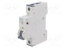 Circuit Breaker, MCB, 5SY4, 1P, 10 kA, 400 V, 6 A