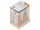 Relay: electromagnetic; 4PDT; Ucoil: 230VAC; Icontacts max: 15A