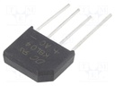 Bridge rectifier: one-phase; Urmax: 400V; Ifsm: 125A; KBL; If: 4A