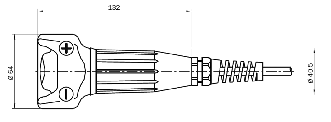 Safety switch: enabling switch; Series: E100; IP65; Mat: plastic