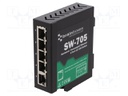 Industrial module: switch Ethernet; unmanaged; 5÷30VDC; RJ45