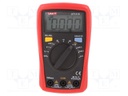 Digital multimeter; LCD (2000),with a backlit; Diode test: yes