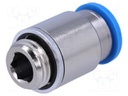 Push-in fitting; straight; Input thread: G 1/4" external; 10mm