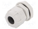 Cable gland; M20; 1.5; IP68; Mat: polyamide; grey