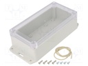 Enclosure: multipurpose; X: 105mm; Y: 145mm; Z: 60mm; Ritec; IP65