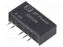 Isolated Board Mount DC/DC Converter, Semi Regulated, ITE, 2 Output, 1 W, 5 V, 100 mA, -5 V