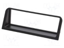 Radio mounting frame; Peugeot; 1 DIN; black