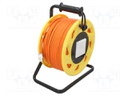 Wire; S/FTP; 7a; solid; Cu; LSZH; orange; 90m; 8.2mm