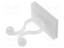 Cable clips; ØBundle : 7.2mm; polyamide; natural; UL94V-2