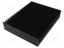 Heatsink: extruded; grilled; black; L: 200mm; W: 250mm; H: 50mm