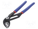 Pliers; adjustable; 250mm; two-component handle grips