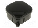 Enclosure: junction box; X: 92mm; Y: 92mm; Z: 44mm; IP54; black