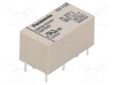 Relay: electromagnetic; DPST; Ucoil: 12VDC; 5A/250VAC; max.250VAC