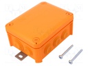 Enclosure: junction box; X: 116mm; Y: 150mm; Z: 67mm; polypropylene