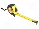 Measuring tape; L: 6m; Width: 25mm; Enclos.mat: ABS,rubber