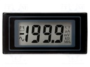 Voltmeter; digital,mounting; 0÷200mV; on panel; snap fastener