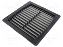 Filter; Mounting: push-in; 460g; IP55; Cutout: 223x223mm; D: 38mm