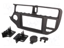 Radio mounting frame; Kia; 2 DIN; charcoal