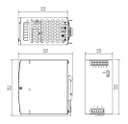 Power supply: switched-mode; for DIN rail; 240W; 24VDC; 10A; 3kV