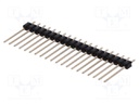 Pin header; pin strips; male; PIN: 20; straight; 2.54mm; THT; 1x20