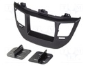 Radio mounting frame; Hyundai; 2 DIN; black